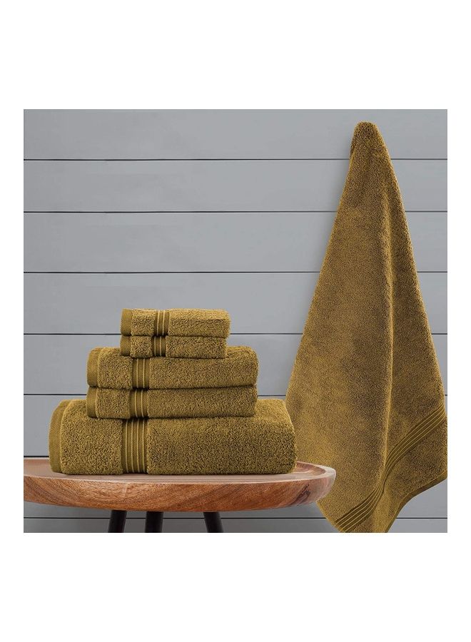 Bliss Casa Bliss Casa 6-Piece Towel Set, 100% Combed Cotton 550 GSM Superior Quality, Quick Dry Highly Absorbent Thick Bathroom Soft Hotel Towels for Bath And Spa, Towel Set Includes 2 Bath Towels (70x140 cm), 2 Hand Towels (40x70 cm), 2 Washcloths (30x30 cm) Beige 70x140cm  - Image 5