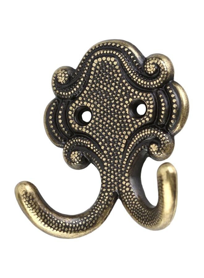 Hettich Wall Mouted Coat Hook Gold/Black