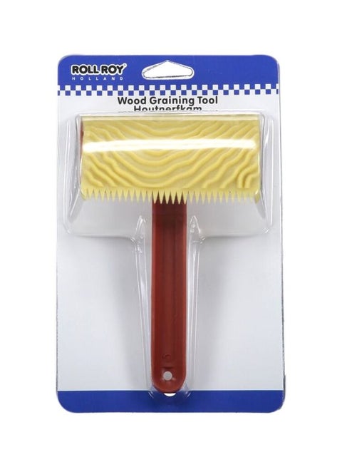 Wood Graining Tool Yellow/Red