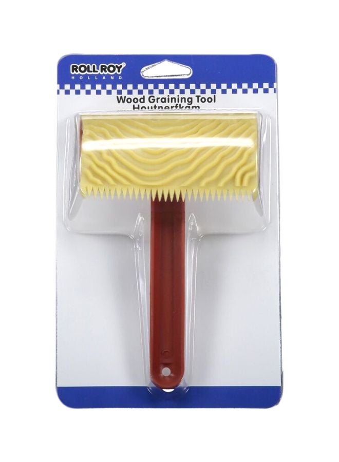 Wood Graining Tool Yellow/Red