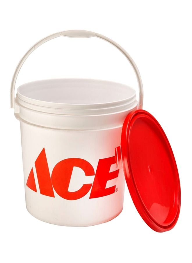 ACE Plastic Paint Bucket White/Red 2000ml