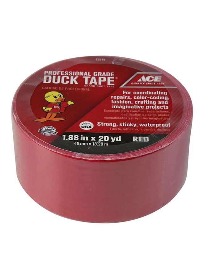 ACE Professional Grade Duck Tape Red 18.2meter