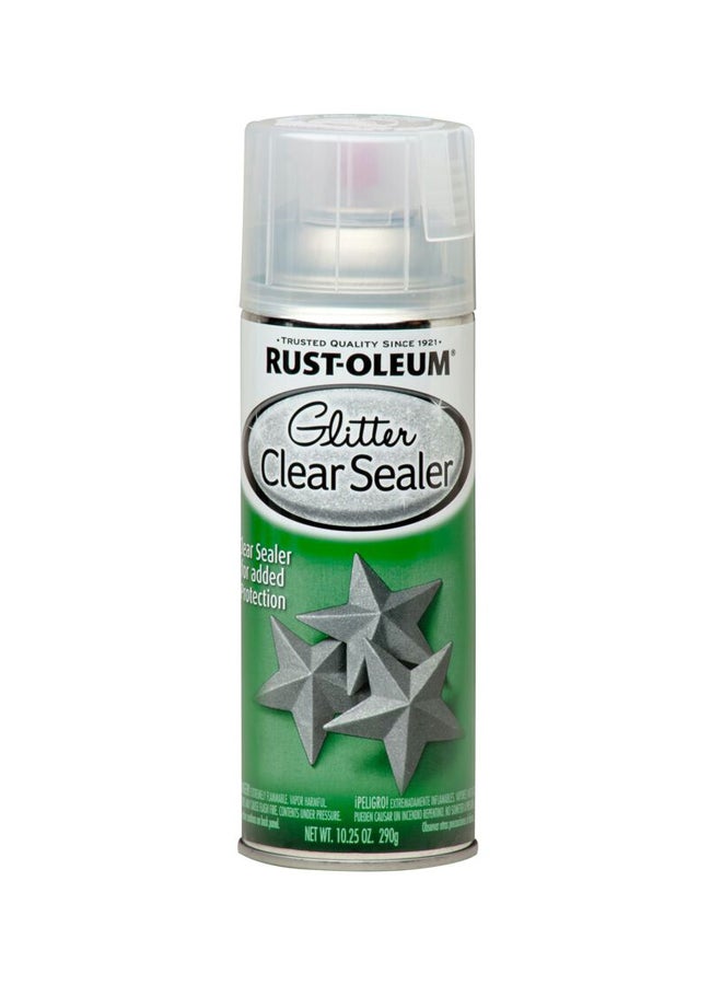 RUST-OLEUM Glitter Sealer Spray Paint Silver 290grams - Image 1