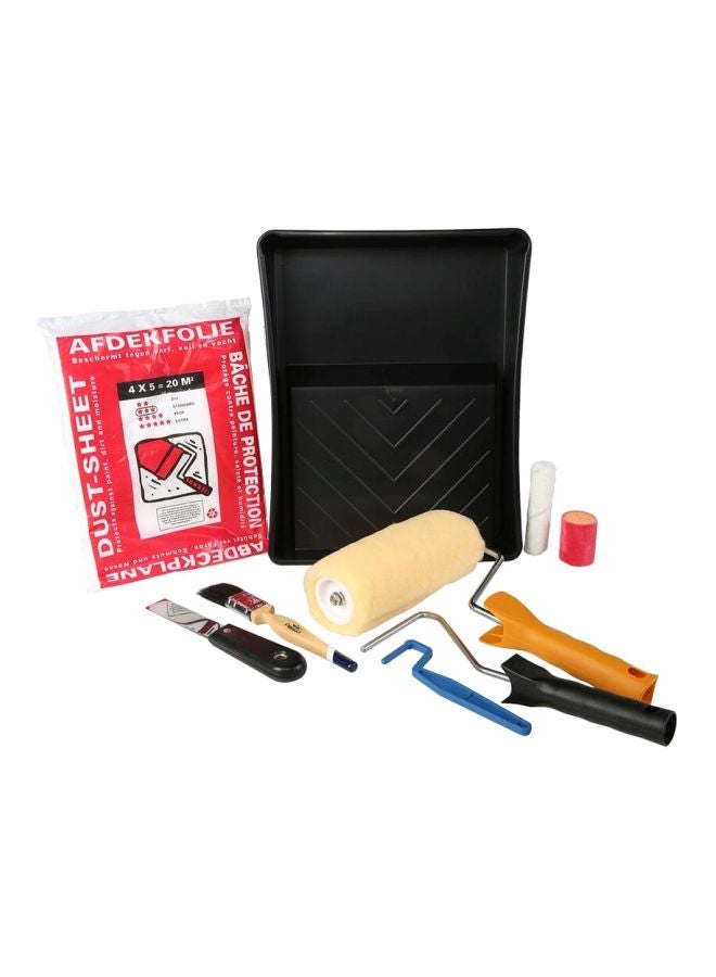 ACE Pack Of 10 Value Painting Set Black/Beige/Blue