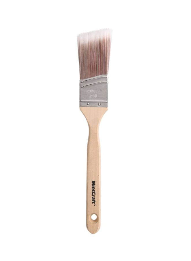 LINZER Angled Professional Sash Brush Beige/Brown/Silver 3.81cm  - Image 1
