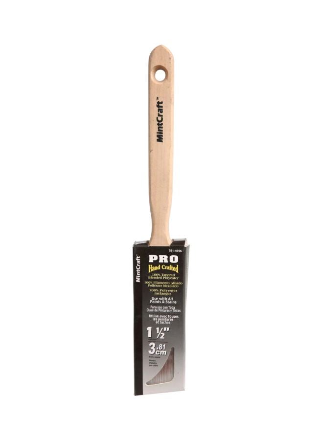 LINZER Angled Professional Sash Brush Beige/Brown/Silver 3.81cm  - Image 2