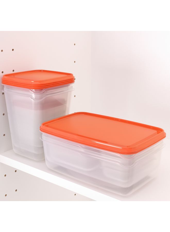 Pruta 17-Piece Food Container Set Orange/Clear - Image 2