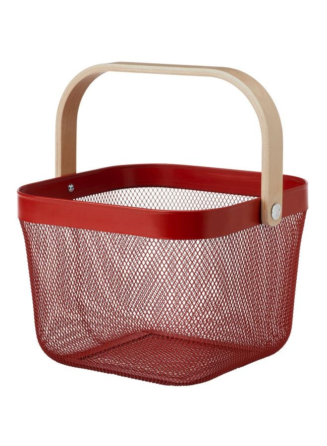 Portable Storage Basket Red 25x26x18cm - v1602357420/N40965034A_1