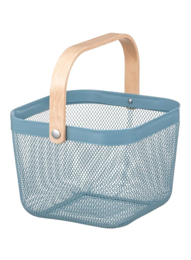 RISATORP Vegetable Basket Blue/Beige 25x26x18cm 
