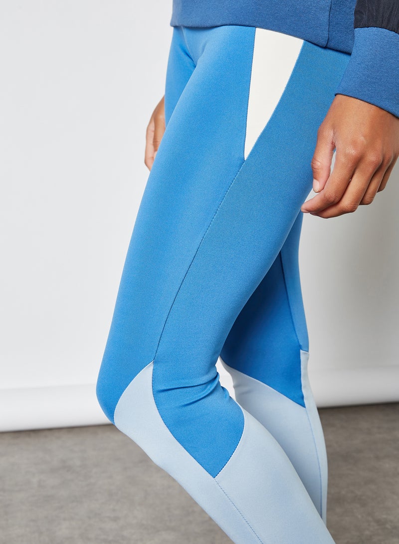 trendyol - Colourblock Leggings Blue - Image 1
