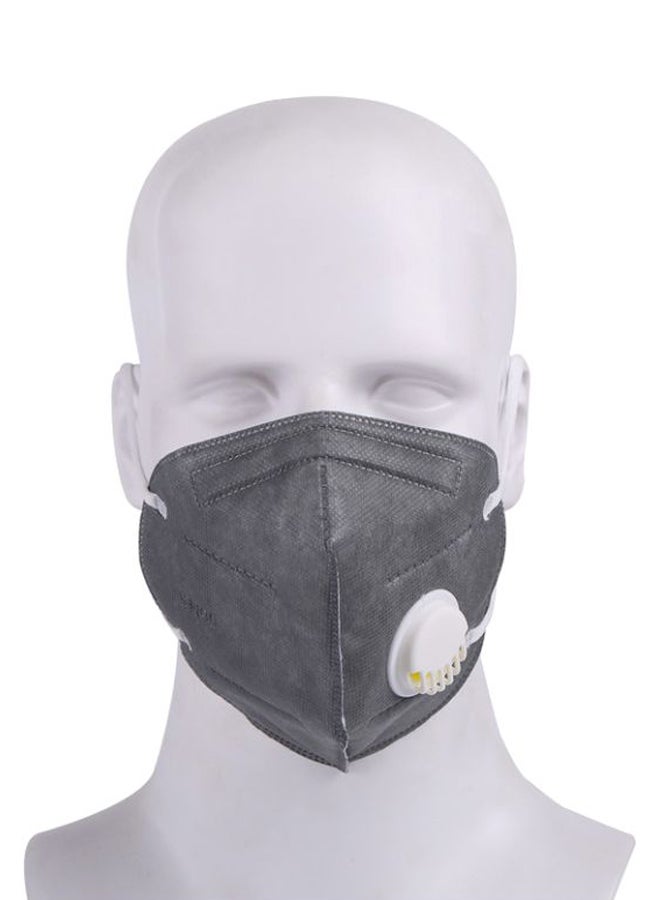 LAWAZIM 4-Piece KN95 Face Mask With Filter Grey  - Image 4