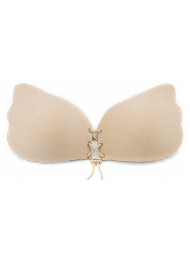Butterfly Strapless Silicone Bra Beige 