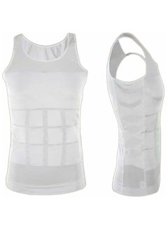 Round Neck Slim Undershirt White