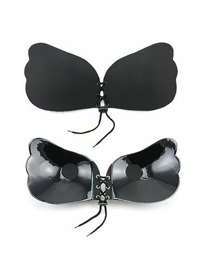 Butterfly Strapless Silicone Bra Black