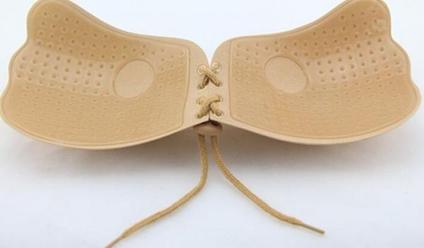 Butterfly Strapless Silicone Bra Beige  - Image 3