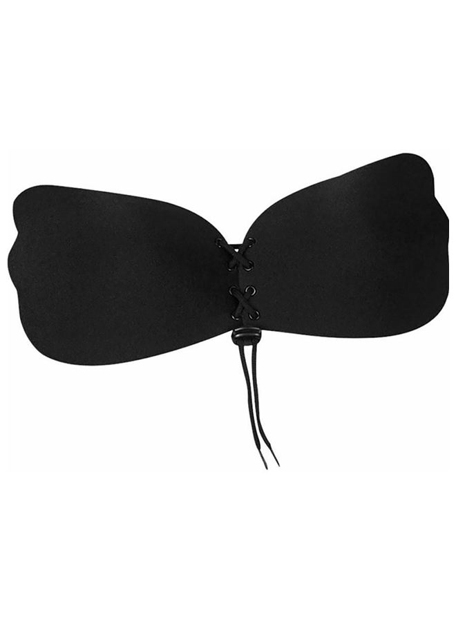 Butterfly Silicone Balconette Bra Black  - Image 1