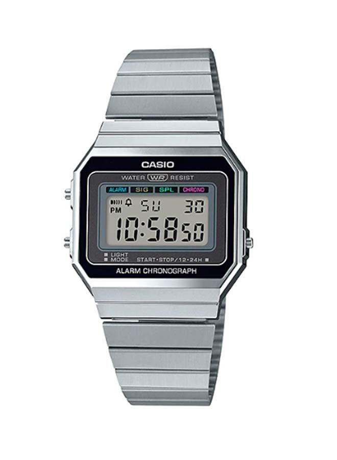 Stainless Steel Digital Wrist Watch A700W-1ADF - 36 mm - Silver - v1602387615/N40499089A_1