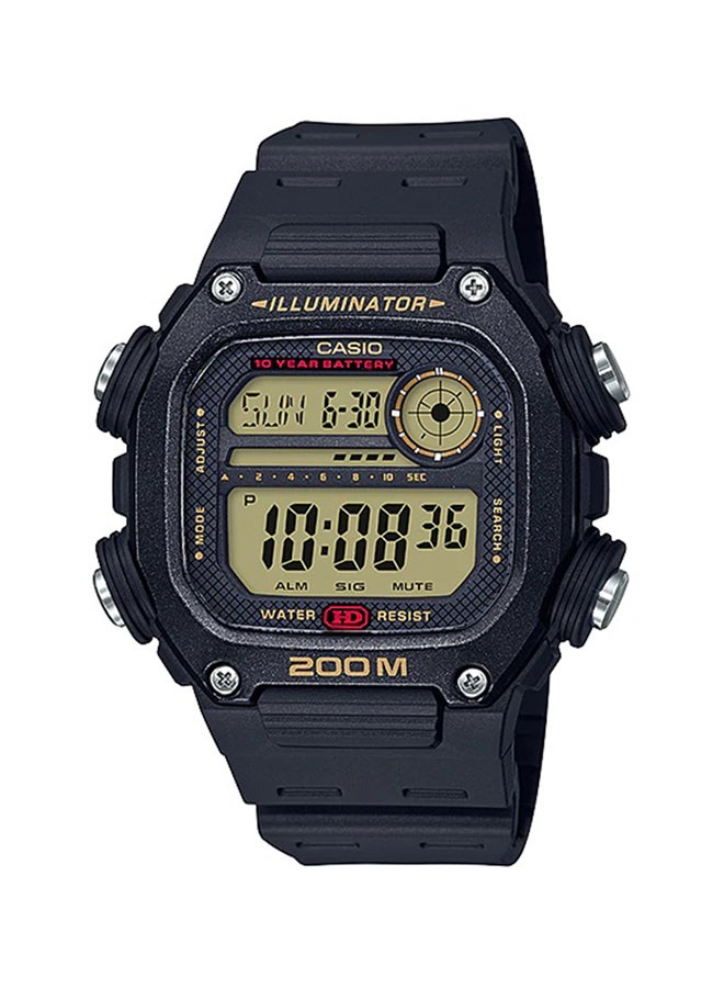CASIO - Men's Resin Digital Wrist Watch DW-291H-9AVDF - 50 mm - Black - Image 1