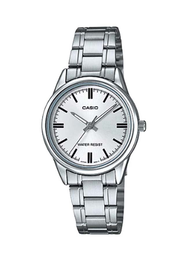 كاسيو ساعة يد بعقارب وسوار من الستانلس ستيل طراز LTP-V005D-7AUDF للنساء - Image 1