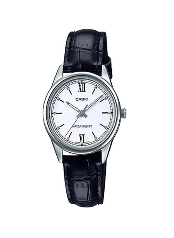CASIO Women's Leather Analog Wrist Watch LTP-V005L-7B2UDF - 34 mm - Black  - Image 1