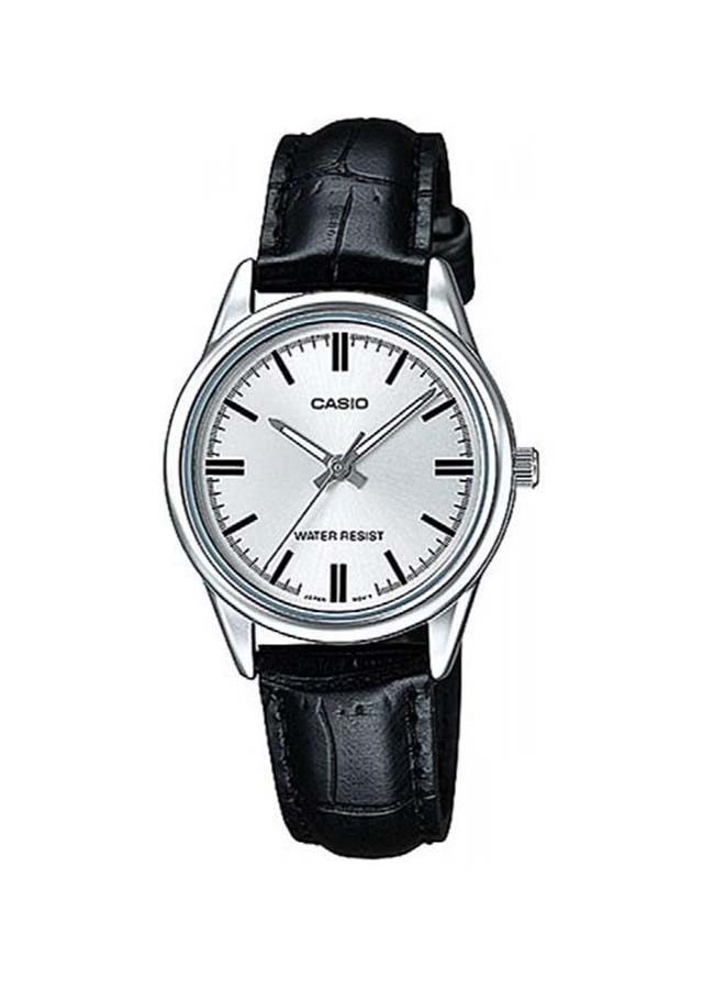 CASIO Women's Leather Analog Wrist Watch LTP-V005L-7AUDF  - Image 1