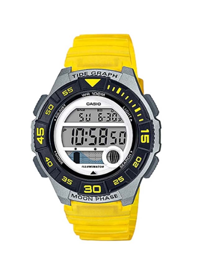 CASIO Women's Resin Digital Wrist Watch LWS-1100H-9AVDF - 38 mm - Yellow - Image 1