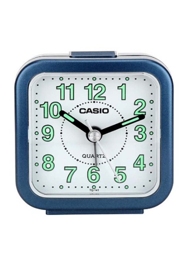 CASIO Analog Alarm Clock White/Blue 