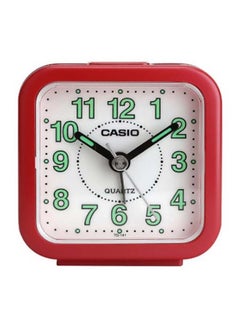 CASIO Analog Alarm Clock White/Red/Green 6.7x6.4x3.4cm  - Image 1