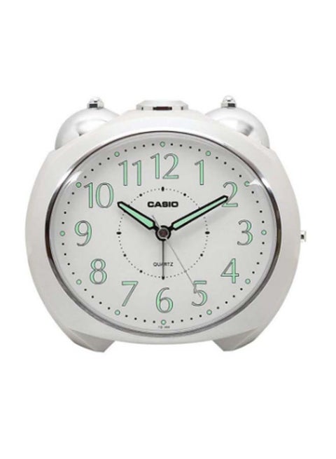 Table Clock White/Silver