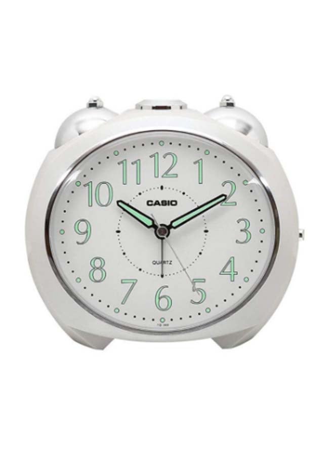 CASIO Table Clock White/Silver 