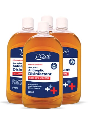 Antiseptic Disinfectant Liquid 500ml Pack of 4 - v1602399797/N40459268A_1