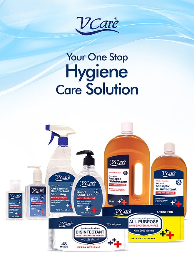 في كير مجموعة غسول يد سعة 250 مل يحتوي على كحول بتركيز 70% مكونة من 6 قطع - Image 5