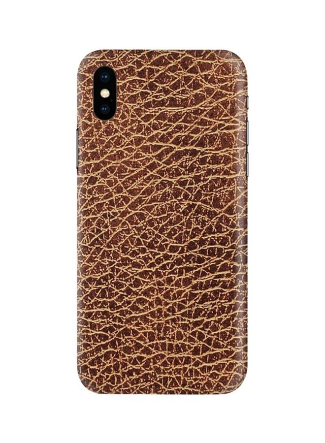 Stylizedd Protective Case Cover For Apple iPhone X/Xs Brown Leather