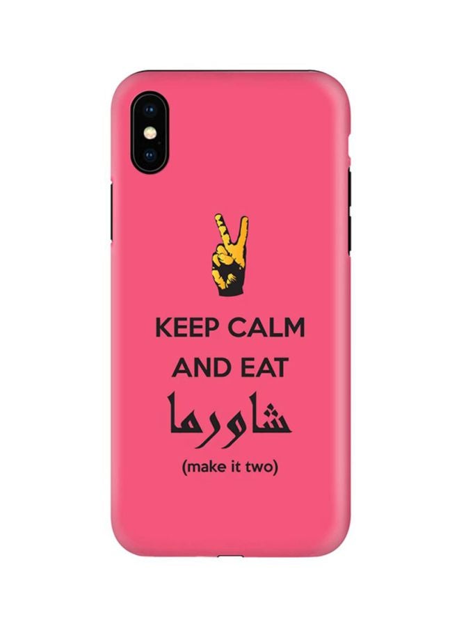 كفر ايفون X و XS من سلسلة ابطال مارفل كيب كالم أند إيت شاورما (باللون الوردي)