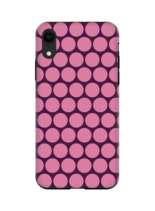 Protective Case Cover For Apple iPhone XR Purple Honeycombs - v1602402482/N18721315A_1