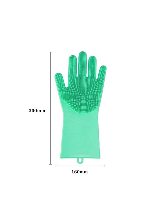 Generic Bathing Grooming Pets Gloves Light Green - Image 3