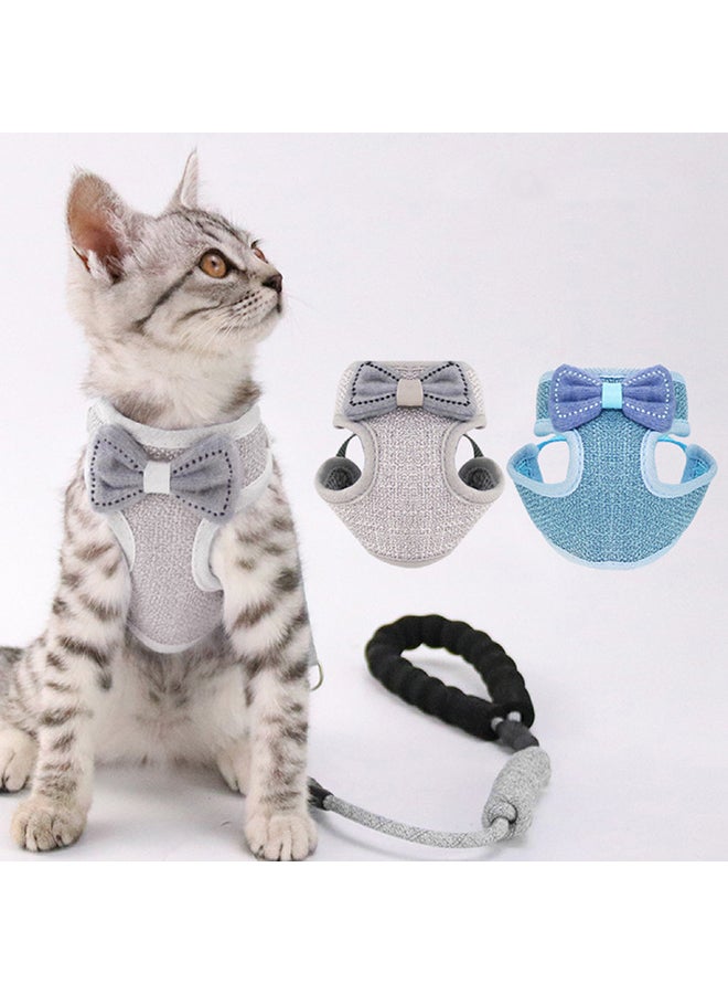Easy Walk Cat Harness And Lead Grey 1.15cm