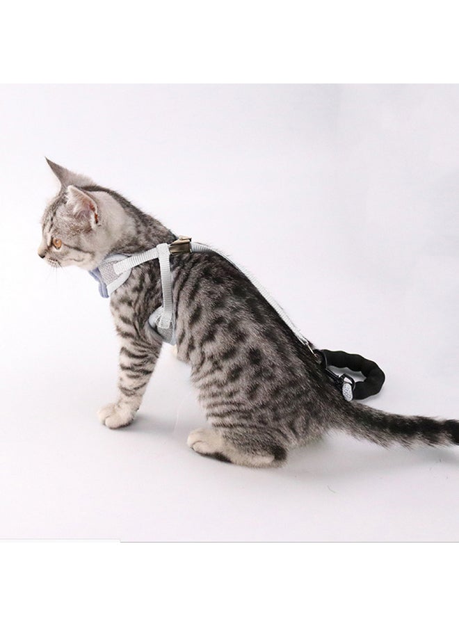 Easy Walk Cat Harness And Lead Grey 1.15cm
