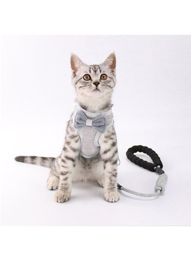 Easy Walk Cat Harness And Lead Grey 1.15cm