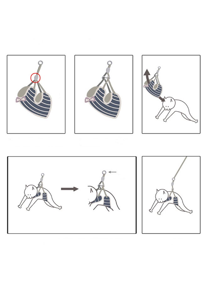 Easy Walk Cat Harness And Lead Grey 1.15cm