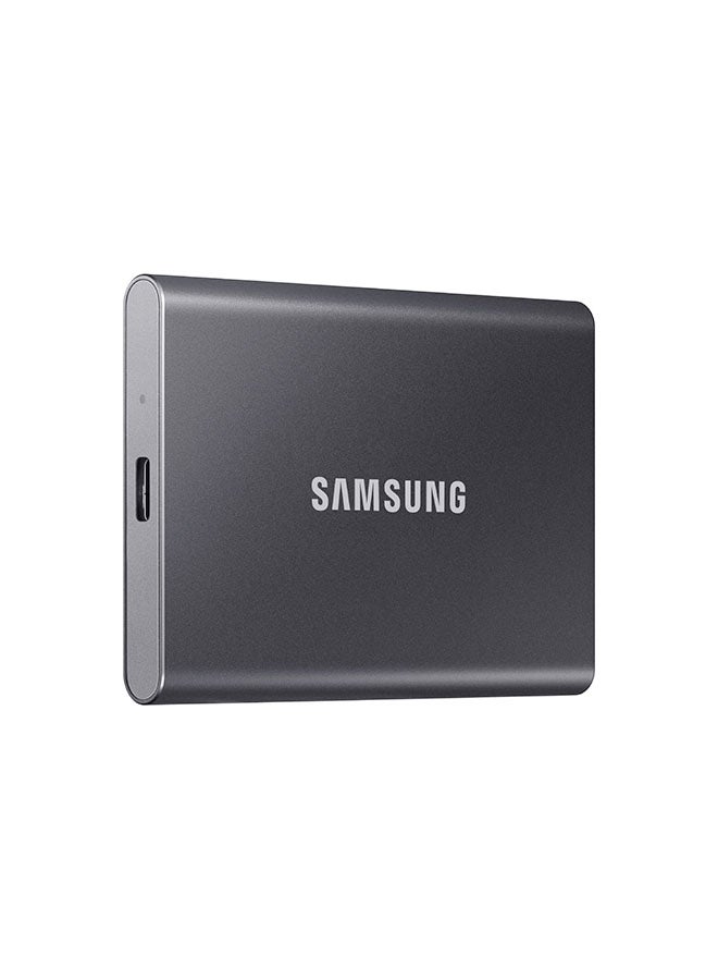 سامسونج محرك أقراص SSD محمول T7 بمنفذ USB 3.2 رمادي  - Image 1