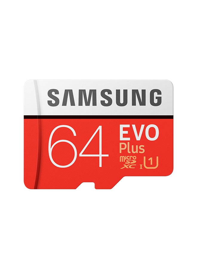 Samsung EVO Plus MicroSDXC Memory Card red  - Image 1