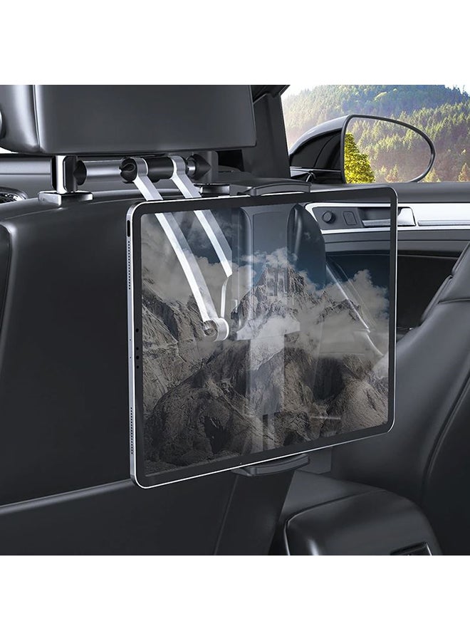 Generic - Car Back Seat Headrest Mount Tablet Holder For 5-13 Inch Black/Silver - Image 1