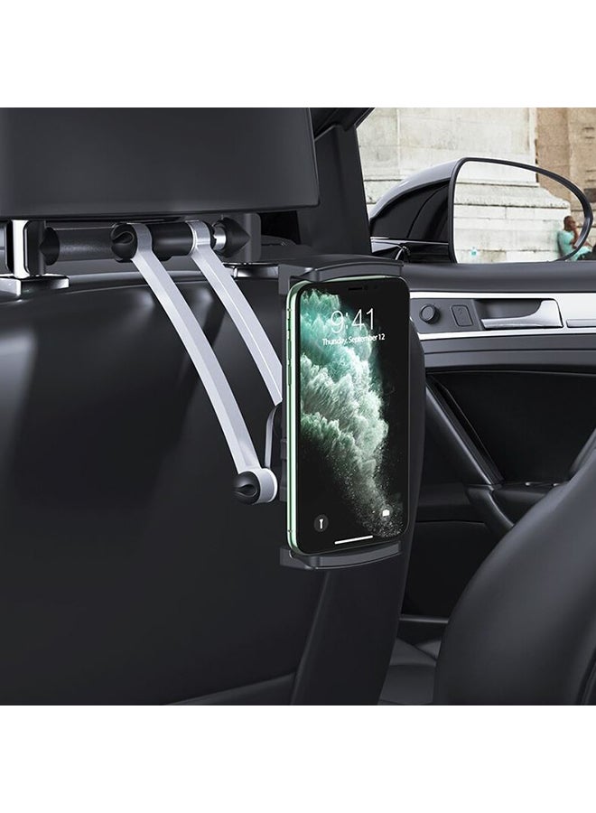 Generic - Car Back Seat Headrest Mount Tablet Holder For 5-13 Inch Black/Silver - Image 1