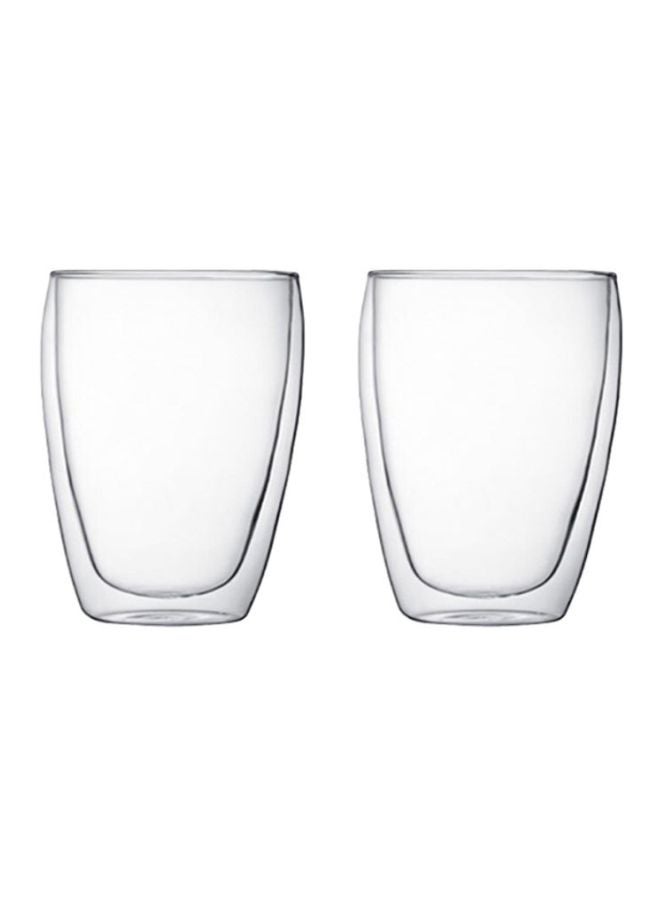 2-Piece Double Wall Cup Set Clear 2x350ml - v1602410854/N40910082A_1