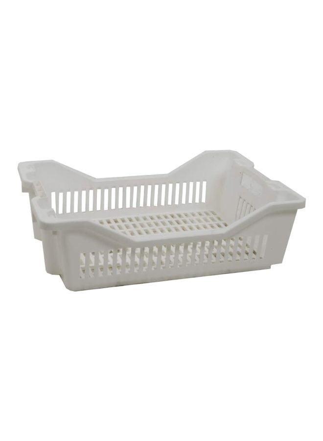 GIORDANO Vegetable Container Crate White 48x34x15cm 
