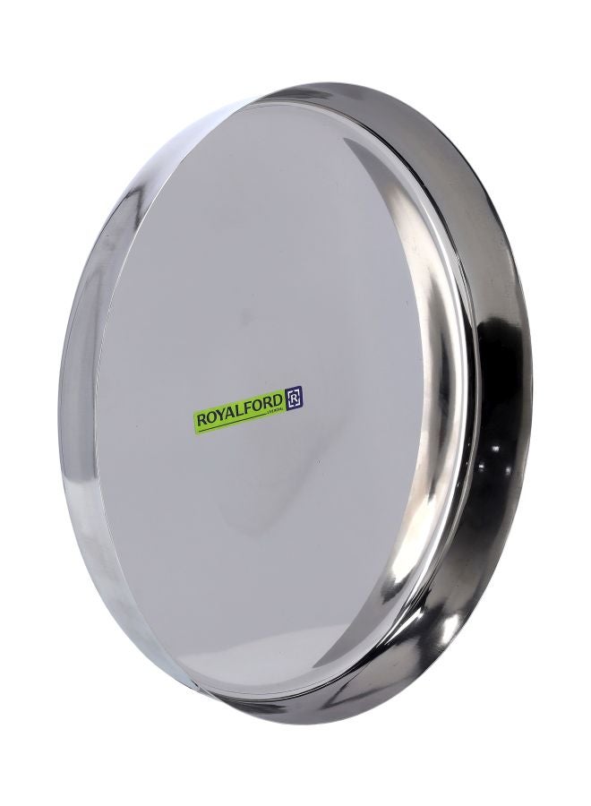 Royalford - S/S Thali Made In India Silver 13inch - Image 1