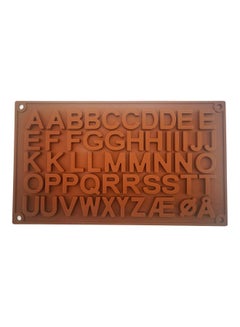 asmat Alphabets Shape Chocolate Mould Brown 29x17cm  - Image 1