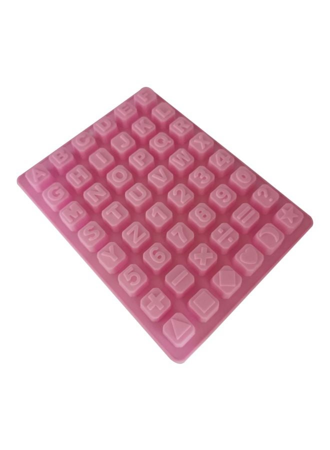asmat Alphabets Shape Chocolate Mould Pink 23.5x18cm - Image 2