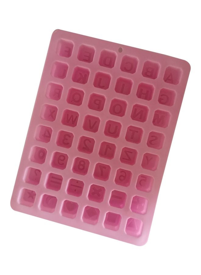asmat Alphabets Shape Chocolate Mould Pink 23.5x18cm - Image 3